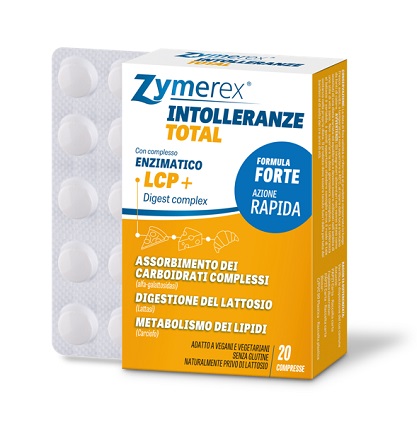 ZYMEREX INTOLLERANZE TOTAL 20 COMPRESSE SENZA GLUTINE SENZA LATTOSIO - Farmacia De Pasquale