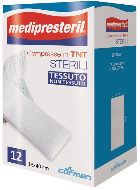 COMPRESSE STERILI TNT MEDIPRESTERIL 18X40 CM 12 PEZZI - Farmacia De Pasquale