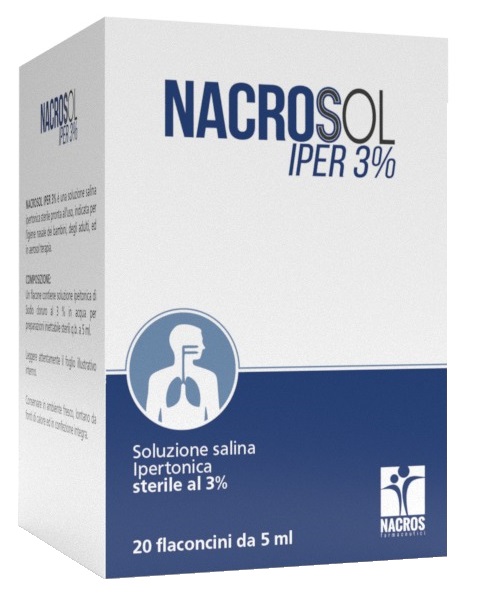 NACROSOL IPER 3% 20 FLACONCINI DA 5 ML - Farmacia De Pasquale