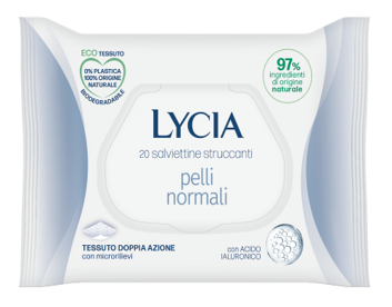 LYCIA SALVIETTINE STRUCCANTI PELLI NORMALI 20 PEZZI - Farmacia De Pasquale