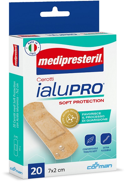 MEDIPRESTERIL CEROTTI IALUPRO SOFT PROTECTION MEDI 7X2CM 20 PEZZI - Farmacia De Pasquale