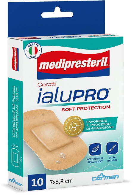 MEDIPRESTERIL CEROTTI IALUPRO SOFT PROTECTION SUPER 7X3,8CM 10 PEZZI - Farmacia De Pasquale