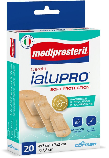 MEDIPRESTERIL CEROTTI IALUPRO SOFT PROTECTION 3 FORMATI ASSORTITI 20 PEZZI - Farmacia De Pasquale