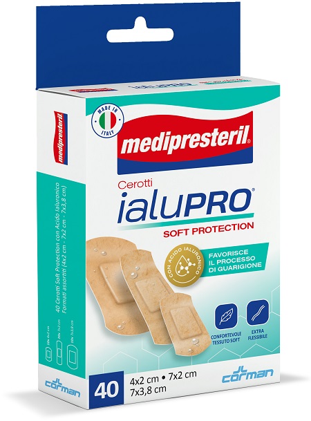 MEDIPRESTERIL CEROTTI IALUPRO SOFT PROTECIONT 3 FORMATI ASSORTITI 40 PEZZI - Farmacia De Pasquale