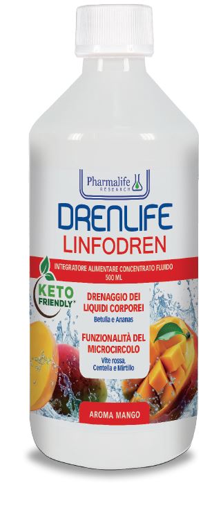 DRENLIFE LINFODREN MANGO 500 ML - Farmacia De Pasquale