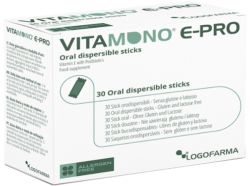 VITAMONO E-PRO 30 STICK ORODISPERSIBILI DA 1,1 G - Farmacia De Pasquale