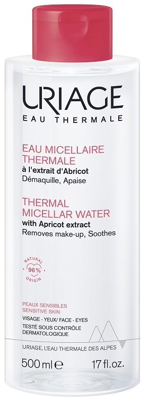 URIAGE EAU MICELLAIRE THERMALE PELLI SECCHE FLACONE 500 ML - Farmacia De Pasquale