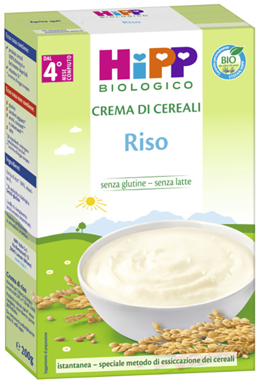 HIPP BIO CREMA CEREALI RISO 200 G - Farmacia De Pasquale