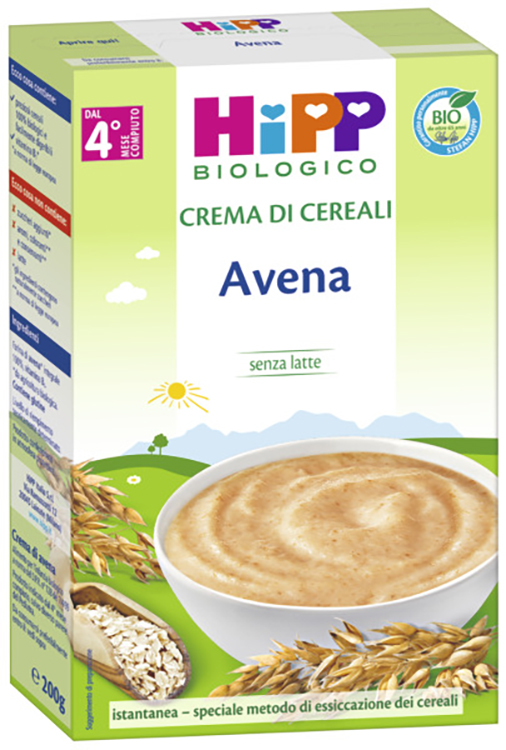 HIPP BIO CREMA CEREALI AVENA 200 G - Farmacia De Pasquale