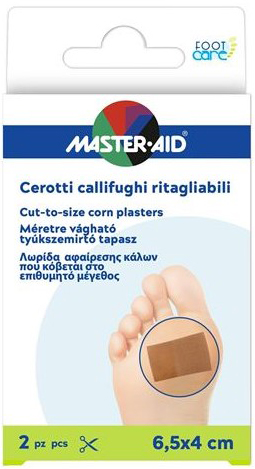 CEROTTO CALLIFUGO MASTER-AID FOOTCARE RITAGLIABILE 64X40 MM 2 PEZZI B3 - Farmacia De Pasquale