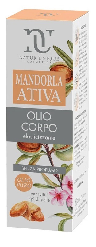NATUR UNIQUE MANDORLA ATTIVA OLIO CORPO SENZA PROFUMO 200 ML - Farmacia De Pasquale