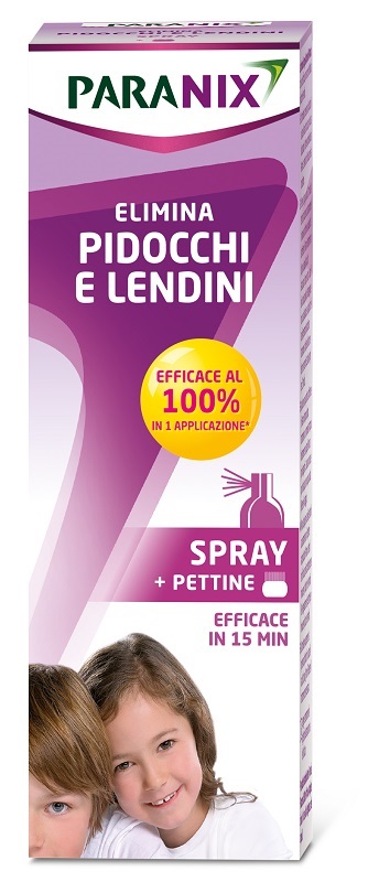 TRATTAMENTO PIDOCCHI E LENDINI PARANIX SPRAY 100 ML + PETTINE - Farmacia De Pasquale