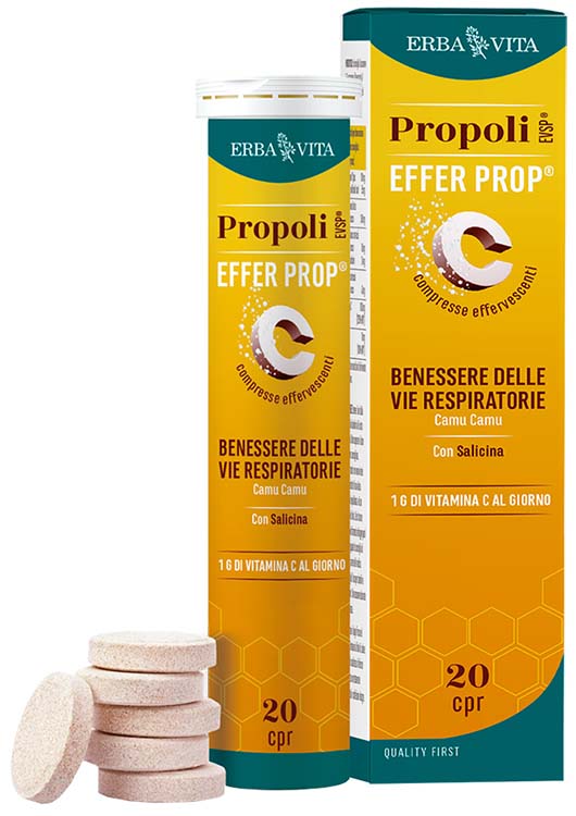 PROPOLI EVSP EFFER PROP 20 COMPRESSE EFFERVESCENTI - Farmacia De Pasquale