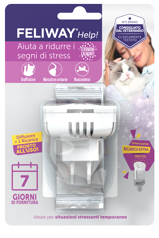 FELIWAY HELP DIFFUSORE + RICARICA 48 ML - Farmacia De Pasquale