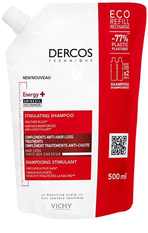 DERCOS ECO RICARICA ENERGIZZANTE 500 ML - Farmacia De Pasquale