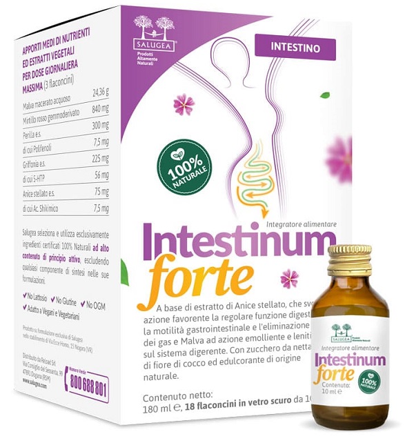 SALUGEA INTESTINUM FORTE 18 FLACONCINI DA 10 ML - Farmacia De Pasquale