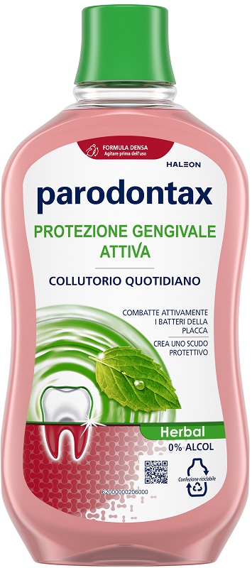 PARODONTAX COLLUTORIO PROTEZIONE GENGIVE HERBAL 500 ML - Farmacia De Pasquale