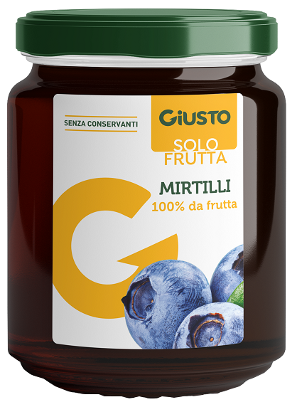GIUSTO SOLO FRUTTA MARMELLATA MIRTILLI 284 G - Farmacia De Pasquale