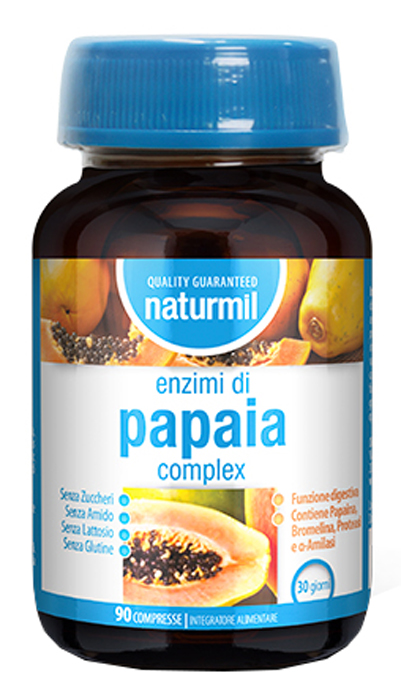 NATURMIL ENZIMI DI PAPAIA COMPLEX 90 COMPRESSE - Farmacia De Pasquale