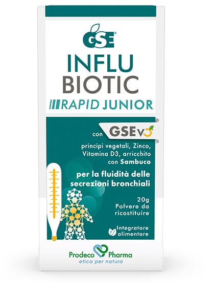 GSE INFLUBIOTIC RAPID JUNIOR 20 G - Farmacia De Pasquale