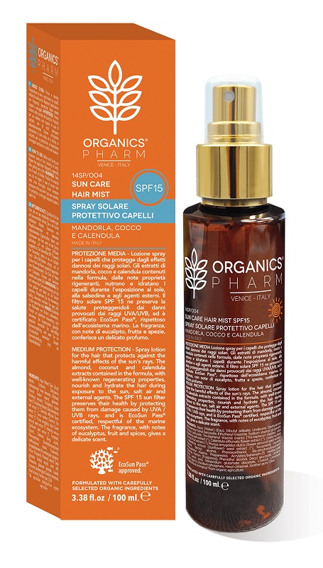 ORGANICS PHARM SUN CARE HAIR MIST SPF15 100 ML - Farmacia De Pasquale