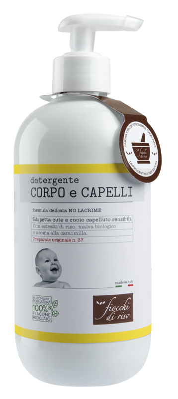 FIOCCHI DI RISO DETERGENTE CORPO/CAPELLI CAMOMILLA 400 ML - Farmacia De Pasquale