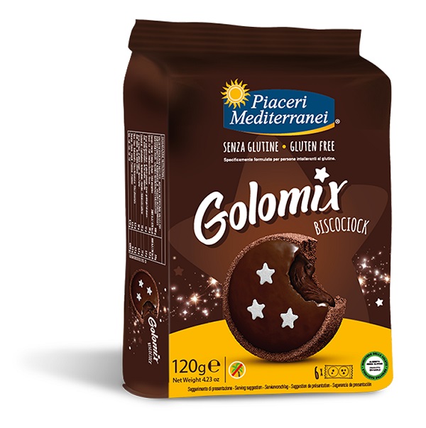 PIACERI MEDITERRANEI GOLOMIX BISCOCIOCK 6 PEZZI DA 20 G - Farmacia De Pasquale