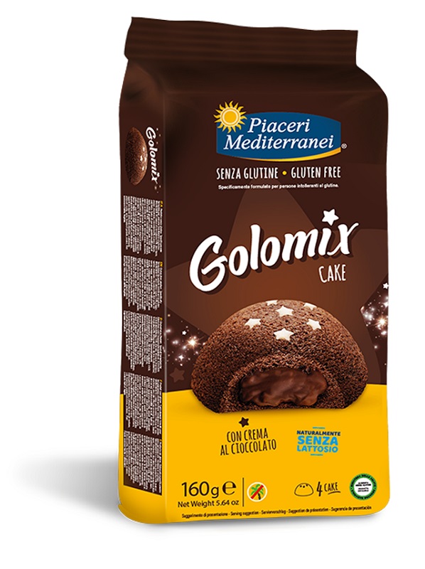 PIACERI MEDITERRANEI GOLOMIX CAKE 4 PEZZI DA 40 G - Farmacia De Pasquale