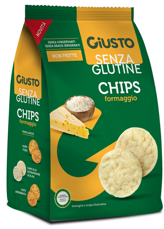 GIUSTO SENZA GLUTINE CHIPS FORMAGGIO 40 G - Farmacia De Pasquale
