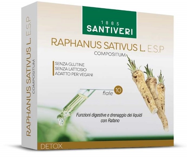 RAPHANUS SATIVUS L ESP 10 FIALE DA 10 ML - Farmacia De Pasquale