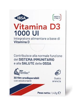 VITAMINA D3 IBSA 1000UI 30 FILM ORODISPERSIBILI - Farmacia De Pasquale