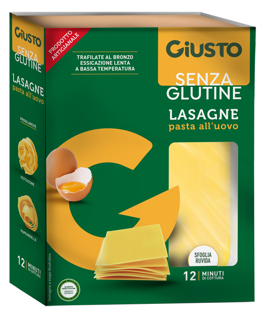 GIUSTO SENZA GLUTINE SFOGLIE LASAGNE 200 G - Farmacia De Pasquale