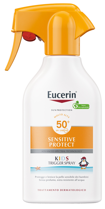 EUCERIN SUN KIDS SENSITIVE PROTECT SPF50+ TRIGGER SPRAY 250 ML - Farmacia De Pasquale