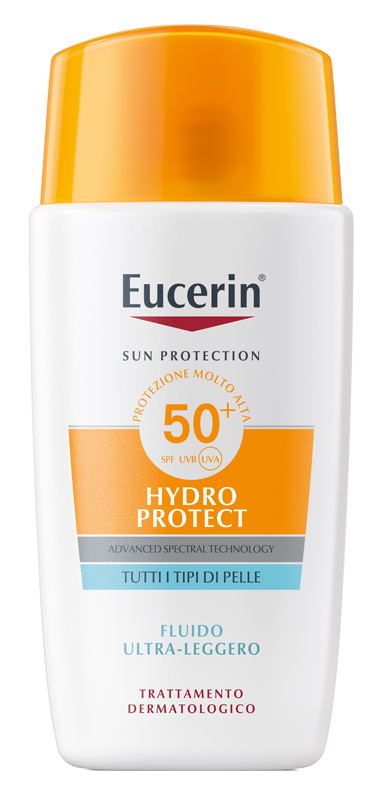 EUCERIN SUN FACE HYDRO PROTECT FLUIDO ULTRA LEGGERO SPF50+ 50 ML - Farmacia De Pasquale