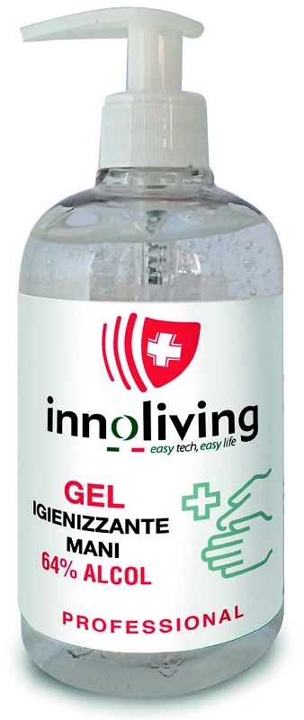 INNOLIVING GEL IGIENIZZANTE MANI 64% ALCOL 500 ML - Farmacia De Pasquale