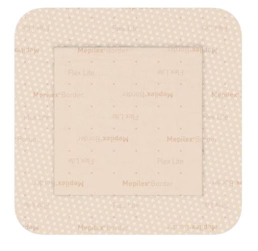 MEDICAZIONE IN SCHIUMA DI POLIURETANO MEPILEX BORDER FLEX LITE 7,5X7,5 CM 5 PEZZI - Farmacia De Pasquale