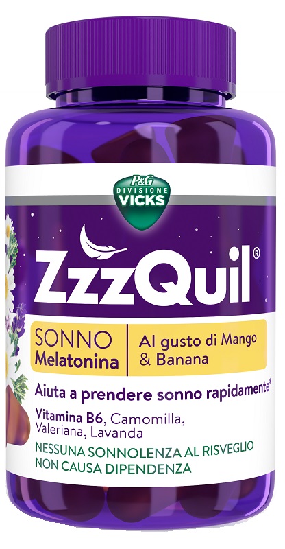 ZZZQUIL SONNO MANGO & BANANA 60 PASTIGLIE GOMMOSE - Farmacia De Pasquale