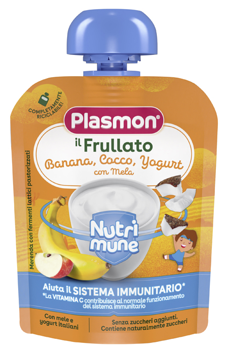 PLASMON NUTRI-MUNE BANANA/COCCO/YOGURT CON MELA 85 G - Farmacia De Pasquale