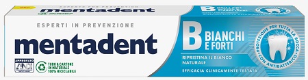 MENTADENT BIANCHI E FORTI 75 ML - Farmacia De Pasquale