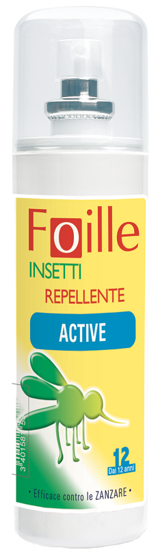 FOILLE INSETTI REPELLENTE ACTIVE 100 ML - Farmacia De Pasquale
