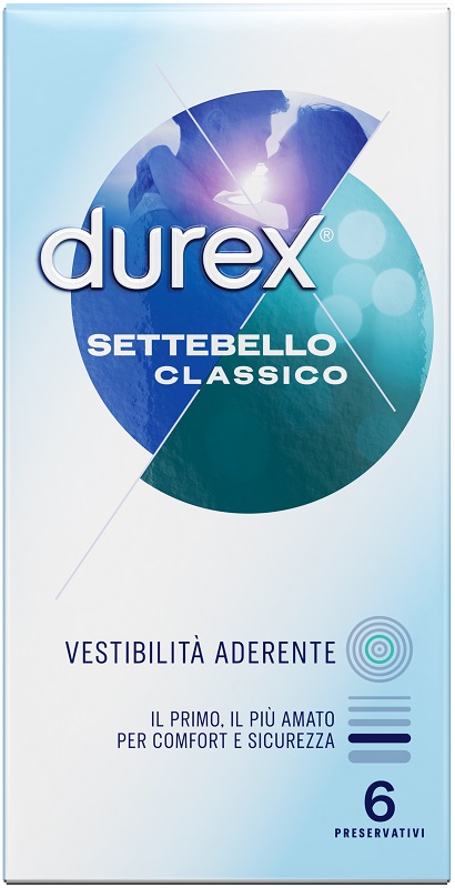 PROFILATTICO DUREX SETTEBELLO CLASSICO 6 PEZZI - Farmacia De Pasquale