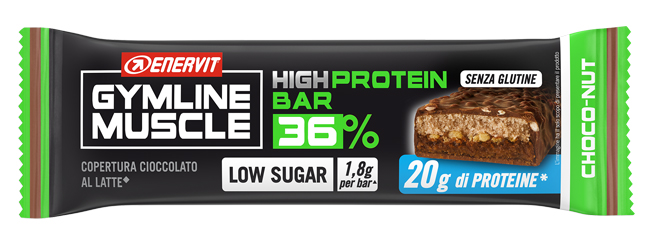 GYMLINE PROTEIN BAR 36 CHOCO NUT LS 55 G - Farmacia De Pasquale