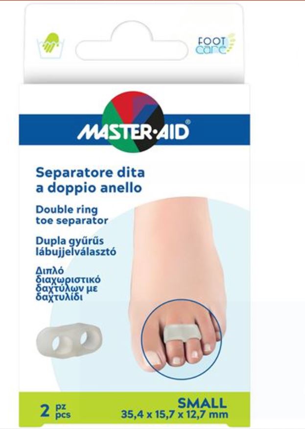 SEPARATORE DITA MASTER-AID FOOTCARE CON ANELLO DOPPIO LARGE 2 PEZZI C11 - Farmacia De Pasquale