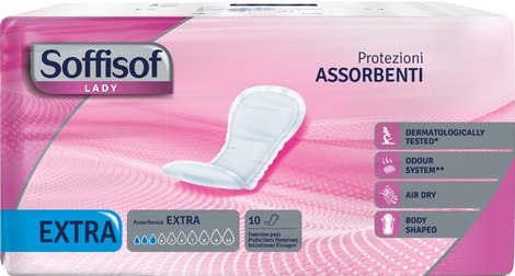 PANNOLONE PER INCONTINENZA SAGOMATO SOFFISOF LADY EXTRA 10 PEZZI - Farmacia De Pasquale