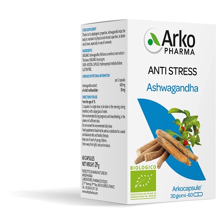 ARKOCPS ASHWAGANDHA BIO 60 CAPSULE - Farmacia De Pasquale