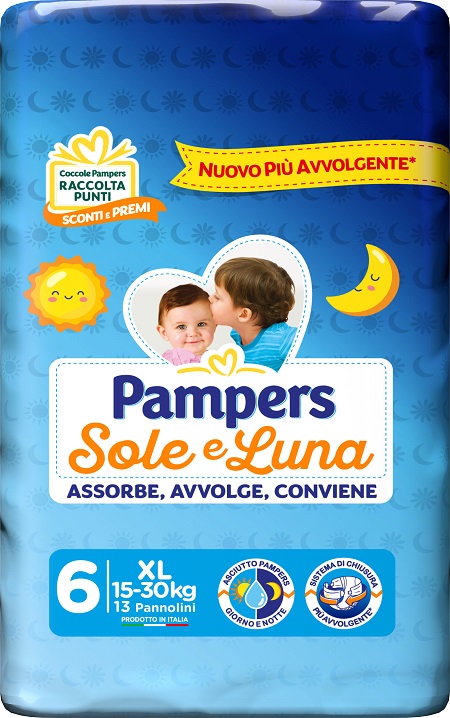 PAMPERS SOLE LUNA XL 13 PEZZI - Farmacia De Pasquale
