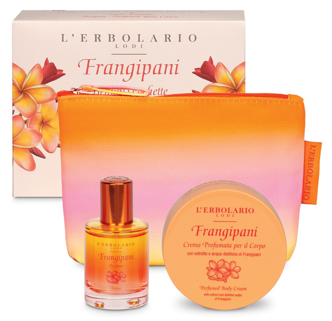 FRANGIPANI BEAUTY POCHETTE DOLCI ATTIMI PROFUMO 30 ML + CREMA PROFUMATA CORPO 75 ML EDIZIONE LIMITATA - Farmacia De Pasquale