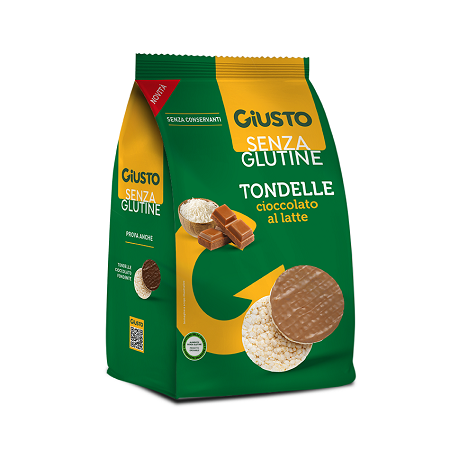 GIUSTO SENZA GLUTINE TONDELLE AL CIOCCOLATO AL LATTE 60 G - Farmacia De Pasquale