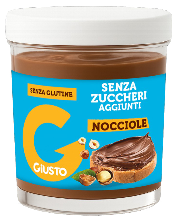 GIUSTO SENZA ZUCCHERO CREMA GIANDUIA NOCCIOLE 200 G - Farmacia De Pasquale