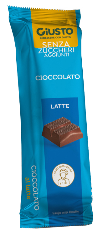 GIUSTO SENZA ZUCCHERO BARRETTA CIOCCOLATO LATTE 42 G - Farmacia De Pasquale